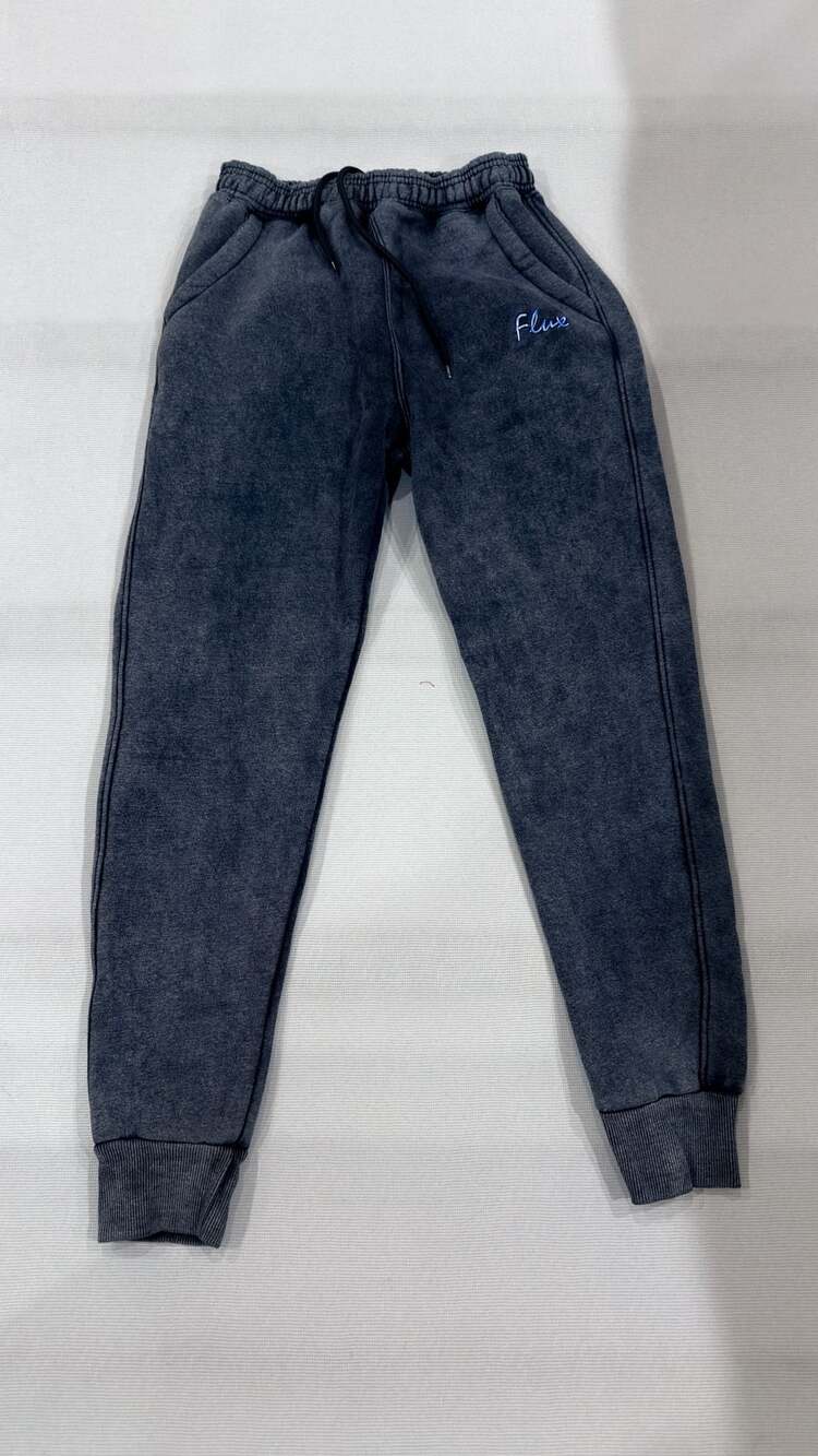 Flux Charcoal Acid Wash Fleece Joggers